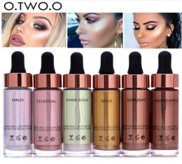 Nieuw merk Liquid Highlighter Make -up voor vrouwen Magic Face Bright Glow Glitter Makeup Highlighter Kits Otwoo Cosmetic2406691