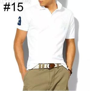 Nouvelle marque hommes grand cheval broderie Polo pour hommes luxe Polo hommes coton à manches courtes chemise maillots musculation fitness hommes grande taille