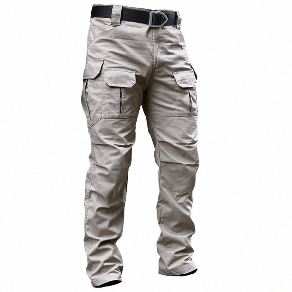 Nueva marca de pantalones militares de carga para hombres Stretch SWAT Combat Rip-Stop Army Lg Pantalón Muchos bolsillos Urban Commute Tactics Pantalones de trabajo 76dF #