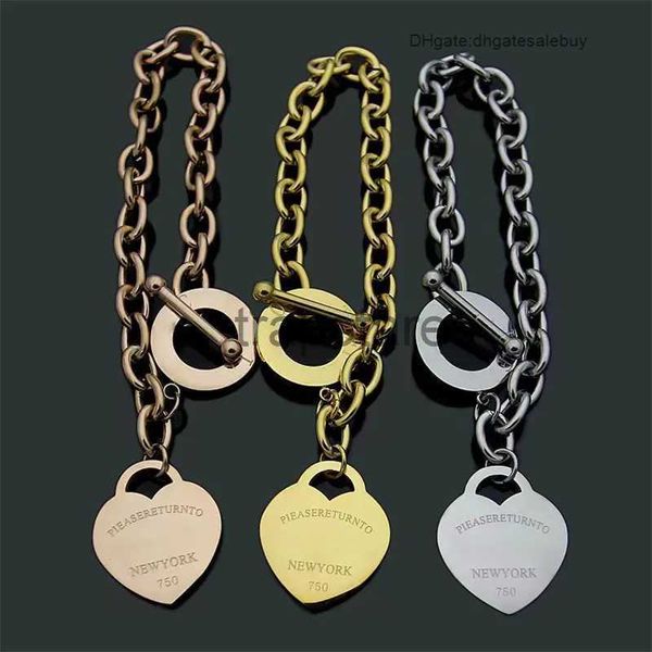 Nouvelle marque Ot Fermoirs Amour Charme Bracelet Classique t Lettre Designer Couples Chaîne Mode Hommes et Femmes Bijoux Cadeaux PMHP JMZC JMZC