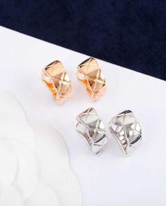 Nouvelle marque pur 925 bijoux en argent Sterling pour les femmes boucles d'oreilles en or Rose de luxe or Clip oreille boucles d'oreilles Design Summer3555270
