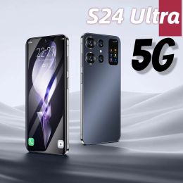 Nieuw merk S24ULTRA 7.0HD scherm 16G+1T smartphone 8000mah Android13 Celulare Dual Sim Face ontgrendelde NFC 5G mobiele telefoon