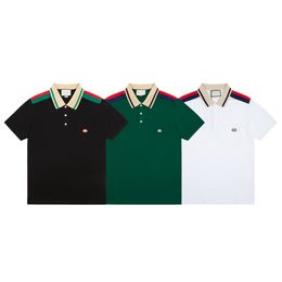 Nieuw merk Zomer Mannen Polo Borduren Shirt Korte Mouwen Tops Turn-down Kraag Polo Kleding Mannelijke Mode Casual Polo M-3XL