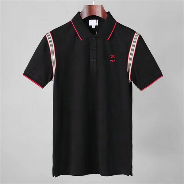 Nouvelle marque été hommes Polo broderie chemise manches courtes hauts col rabattu Polo vêtements homme mode décontracté Polo M-3XL #888