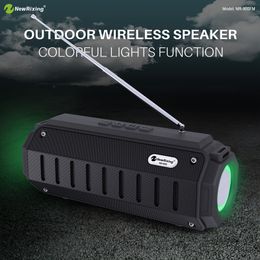 Marque sans fil Bluetooth haut-parleur Portable mini haut-parleur stéréo LED lumière extérieure fort HD son douche boîte vocale DHL