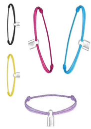 New Brand Women Lover Bangle Bracelet Bracelet de chaîne de corde ajusté à la main Pendange Titanium en acier inoxydable pour cadeau avec let 9123260