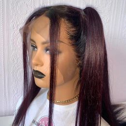 Nouveau brésilien 360 Lace Frontal Wig Lace Front Human Hair Wigs Pré-cueillet de cheveux pour femmes1466628