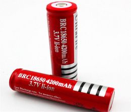 Nouveau BRC18650 pour batterie au Lithium Liion Rechargeable Ultrafre 37V 4200mAh Batteries pour stylo Laser phare LED lampe de poche 3344792