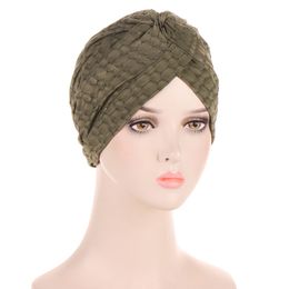 Nouveau respirant dames tête enveloppe mode inde chapeau couleur unie Turban casquette musulman intérieur Hijab femme Bonnet