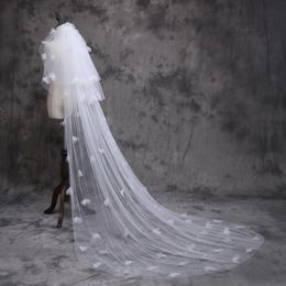 New Bride's trouwjurk bruiloft hoofdtooi Super Fairy Long Trailing Petal Flower Hoofddress geleverd door de fabrikant
