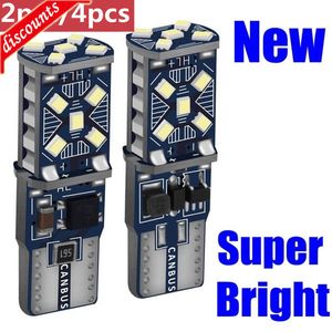 Nouveau lumineux 2/4 pièces T10 W5W 194 198 158 nouvelle voiture Super lumineuse LED feux de stationnement de voiture WY5W 168 501 2825 Auto Wedge tourner côté ampoules voiture