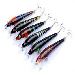 Nuevos colores brillantes láser wobbler Crankbait 9cm 8 3g señuelos duros de pesca con mosca objetivo vivo lubina swimbaits303S