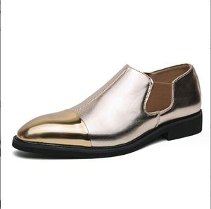 New Britain Fashion Men richtte zwart goud groen paarse casual schoenen Penny Loafers Formele trouwjurk schoenen Zapatos hombre voor jongens feestlaarzen 38-47