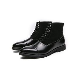 Nouvelles bottes Chelsea marron pour hommes bottes d'affaires à bout rond en microfibre noire pour hommes avec livraison gratuite bottes pour hommes pour garçons bottes de soirée