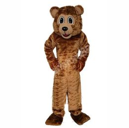 Nouveaux Costumes de mascotte ours brun puissance Halloween événement de noël Costumes de jeu de rôle robe de jeu de rôle Costume de fourrure