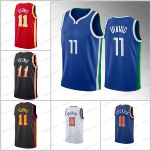 Nouvelle saison Brunson Trae 11 Jalen Young Basketball Jersey 11 Kyrie Irving Mens Stitched Jerseys Sports Mens Shirts