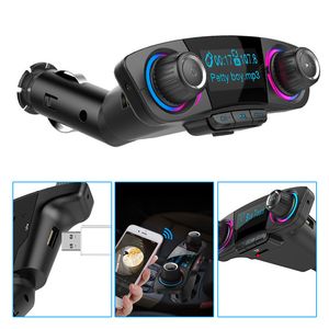 Bluetooth Car MP3 Player with Wireless Hands-Free FM Transmitter, Car Charger, Factory Wholesale, Fast Shipping