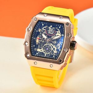 Montre à Quartz pour hommes, en forme de seau, entièrement automatique, Non mécanique, en Silicone, personnalisée, à la mode, nouvelle collection