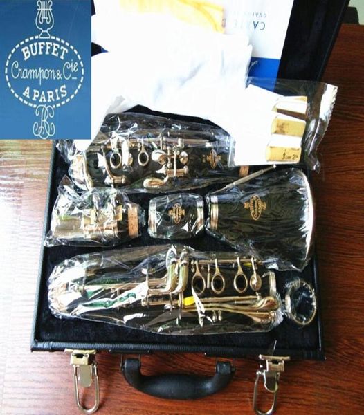 Nouveau buffet Cramponcie A Paris B12 17 Key BB Tune Bakelite Clarinet jouant des instruments de musique clarinette avec accessoires8305151