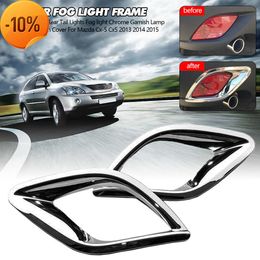 Nieuwe Bumper mistlamp Chrome Garneer Voor Mazda Cx-5 Cx5 2013 2014 2015 2016 Auto Achterlichten Lampenkap frame Trim Cover Styling