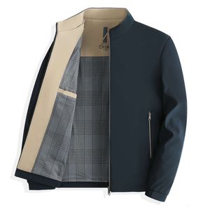 Manteau de loisirs pour hommes, nouvelle collection printemps et automne 2023, haut de papa, veste à col de Baseball d'âge moyen, Style