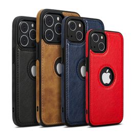 Nieuw zakelijk lederen patroon stikseltelefoon hoesjes zachte shell volledige bescherming anti-drop case voor iPhone 14 13Pro max /14 13Pro /13mini /14 plus