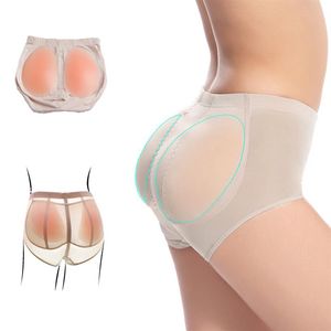 Nouveau Fesses Push Up Femme Élastique Silicone Hanche et Fesses Coussinets Faux Cul Corps Façonner Dames Sous-Vêtements Serrant Court Slip Y282p