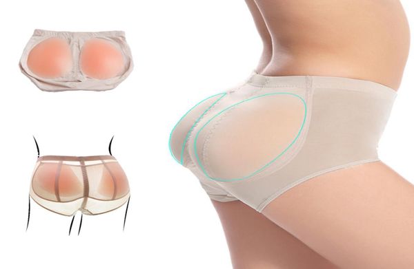 Nuevas nalgas empujadas a mujer de silicona elástica de silicona y tope de trasero falso con el cuerpo de la ropa de las damas endureciendo las calzoncillos cortas y9780069