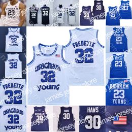 Nouveau maillot de basket BYU Brigham Young Cougars Collège NCAA Jimmer Fredette Alex Barcello Te'Jon Lucas Spencer Johnson Gavin Baxter Caleb