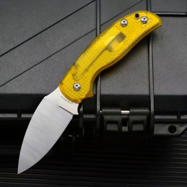 Nuevo cuchillo táctico plegable C123PBK, hoja de acero 9cr18mov, mangos PEI, cuchillos de autodefensa para acampar al aire libre, herramientas de bolsillo EDC