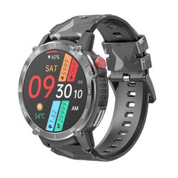 Novo relógio de chamada Bluetooth C22 de 1,6 polegadas ao ar livre com três defesas relógio inteligente multiesportivo à prova d'água