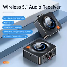 Nieuwe C52 Bluetooth 5.1 Ontvanger TV Audio Adapter NFC-verbinding