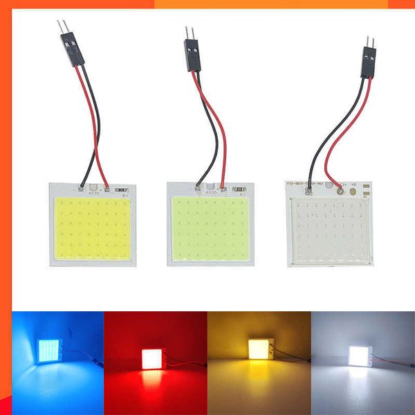 Nuevo C5W Bombilla LED C10W Festoon 36mm T10 W5W Luz LED COB 12V 6500K Amarillo Blanco Rojo Azul hielo Interior del coche Domo Lámparas de maletero de lectura