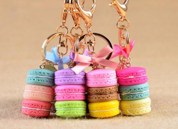 Nuevo llavero de pastel llavero de coche de moda accesorios de encanto de bolso de mujer pastel de Francia con llavero de Torre Eiffel regalo Jewelrye8854123