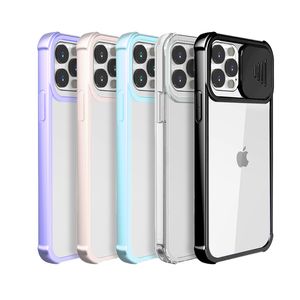 Estuche para cámara Protección de lente Transparente Claro Híbrido PC TPU Cubierta de teléfono para iPhone 12 11 Pro Max XR XS 8 7 6 Plus