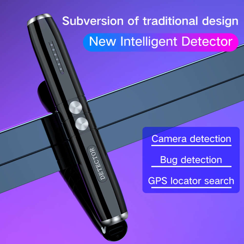 Nuovo rilevatore di fotocamera Mini rilevatore di fotocamera Invisibile a infrarossi Pinhole Cam Anti Hotel Intercettazioni Laser portatile Localizzatore GPS per veicoli Rilevatore di penna