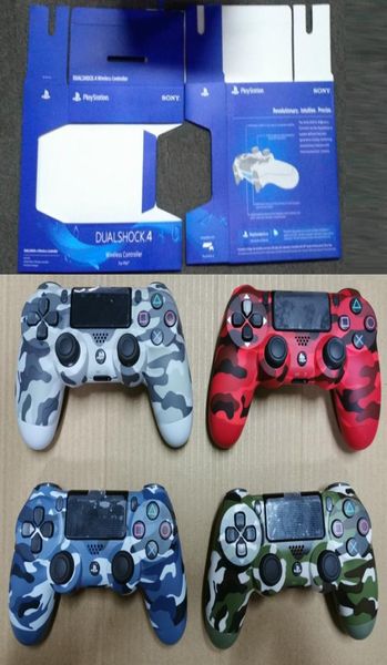 Nouveau camouflage PS4 Wireless Bluetooth GamePad Shock4 Controller Playstation pour le contrôleur PS4 avec forfait de vente au détail DHL1904334