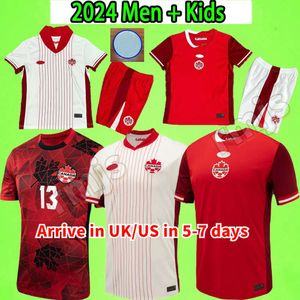 NIEUW Canada Soccer Jersey Maillot de Foot 2024 Copa America Cup Kids Kit 2025 Canadian National Team voetbalshirt 24/25 Home Away Player -versie Buchanan