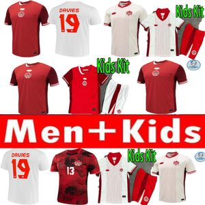 New Canada Soccer Jersey Maillot de Foot Copa America Cup Kid And Man Kit 2025 Canadian National Team Football Shirt 24/25 Home Away Fan version Buchanan Davies David