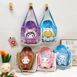 Nieuwe canvas kinderschoudertas, crossbodytas voor meisjes, modieuze handtas