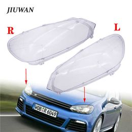 Nieuwe auto 2 stks voorkantlamp Clear Lens Stof Cover Premium Plastic Shell Auto Headlamp Accessoires voor Volkswagen Golf 6 2010-2014