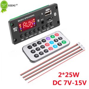 Nouvelle voiture 50W 2*25W amplificateur 7V-15V lecteur MP3 décodeur carte Bluetooth-compatible 5.0 Module Radio FM TF USB AUX lecteur WMA décodeur