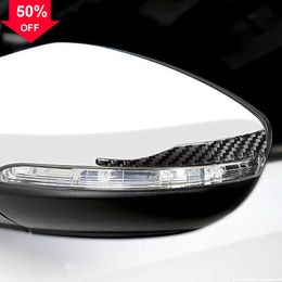 Nuevos accesorios de coche para BMW E90 E60 F30 F34 F10 F20 X1, espejo retrovisor de fibra de carbono, tira protectora antifricción, pegatina anticolisión