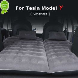 Nieuwe auto -lucht opblaasbare reismatras bed achterbank achterstoel multi -functionele bank luchtbed kussen buiten campingmat voor Tesla Model y