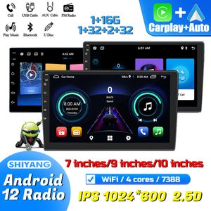 Nieuwe Auto Android 12 Universele Radio 10 Inch Met Wif Gps Autonavigatie 2 Din Multimedia Audio Speler Achteruitrijcamera usb/Aux