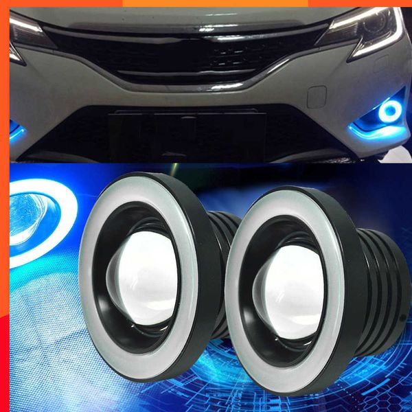 Nouvelle voiture Angel Eye antibrouillard cercle lumière COB feux diurnes 30W modifié Led Fisheye lumière voiture accessoires extérieurs