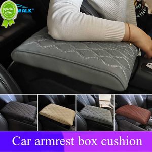 Nieuwe auto -armleuning Mat Microfiber leer Auto armleuningen Opbergdoos Cover Pad Universal Center Console ARM REST BESCHERMING CUSHION