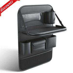 Nouveau sac de rangement organisateur de siège arrière de voiture avec plateau de Table pliable support de tablette Auto siège arrière sac protecteur tapis accessoires intérieurs