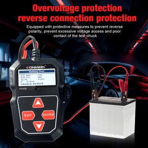 Nouveau testeur de batterie de voiture 12 V 100 à 2000CCA testeur de circuit de charge de démarrage analyseur de batterie 12 Volts outils de batterie de détection portables