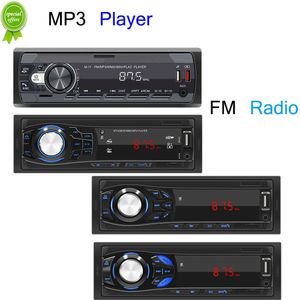 Nieuwe auto Bluetooth Stereo Audio LED MP3 -speler FM Radio Remote Control Aux FM Aux Multimedio Dual USB TF kan opladen voor telefoon